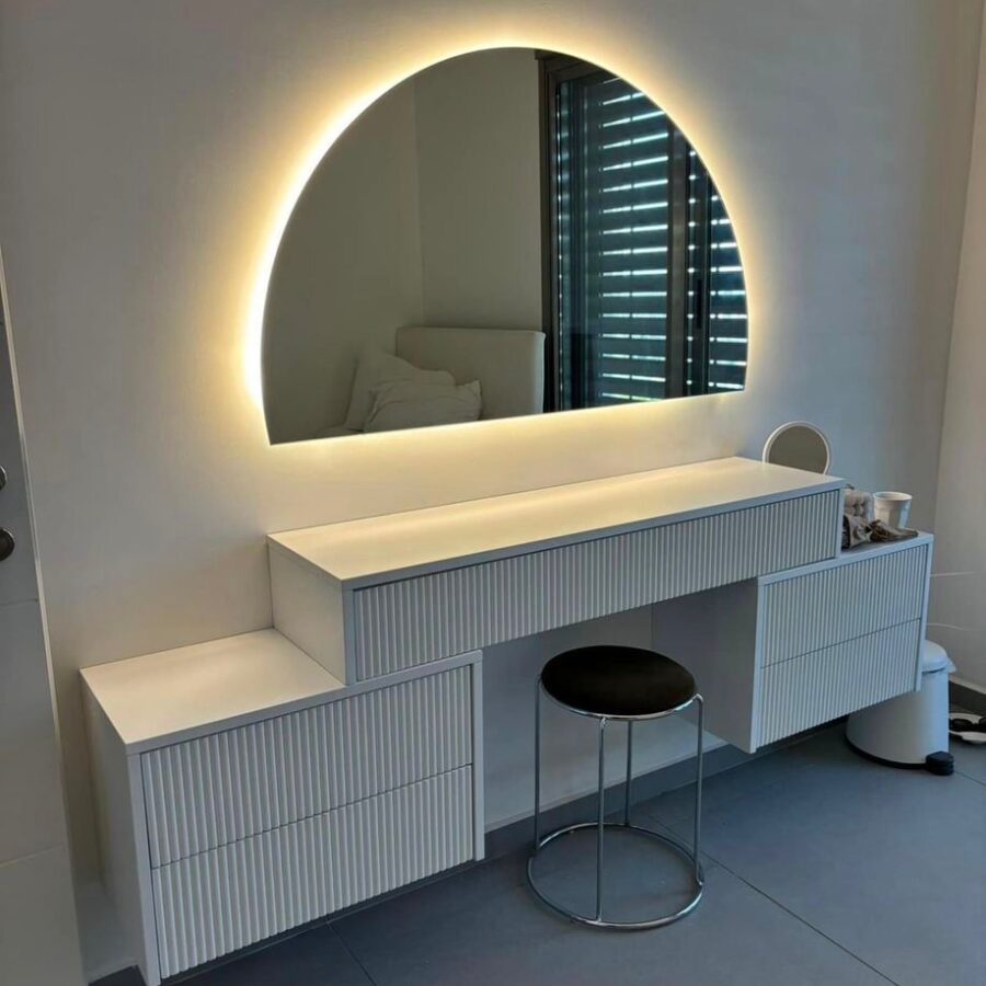 סט קונסולה ו-2 שידות דגם "ELEN" - לבן