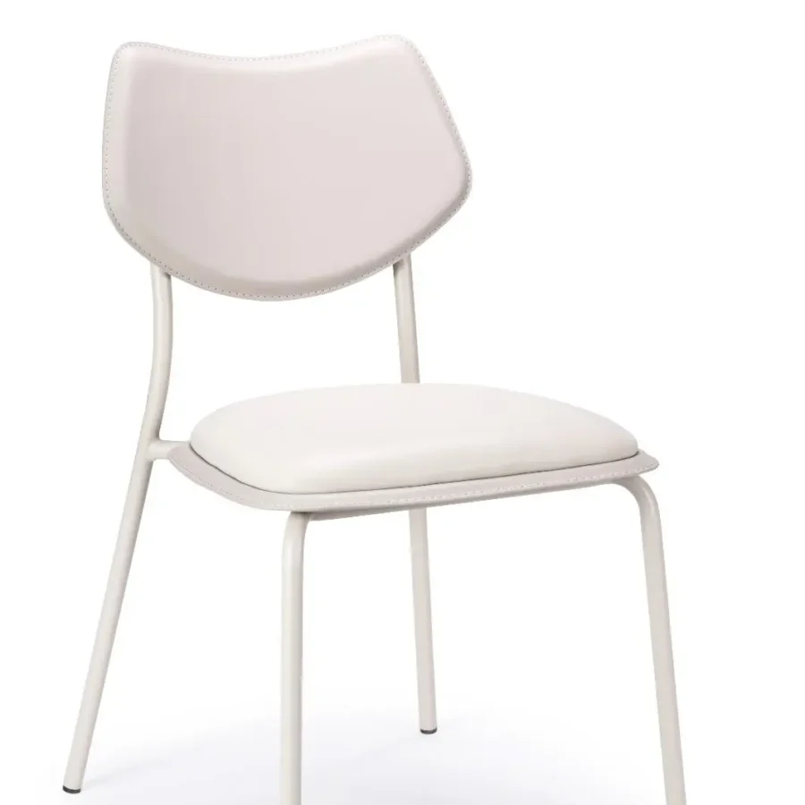 כסא אוכל אניטה - אבן מושב דמוי עור